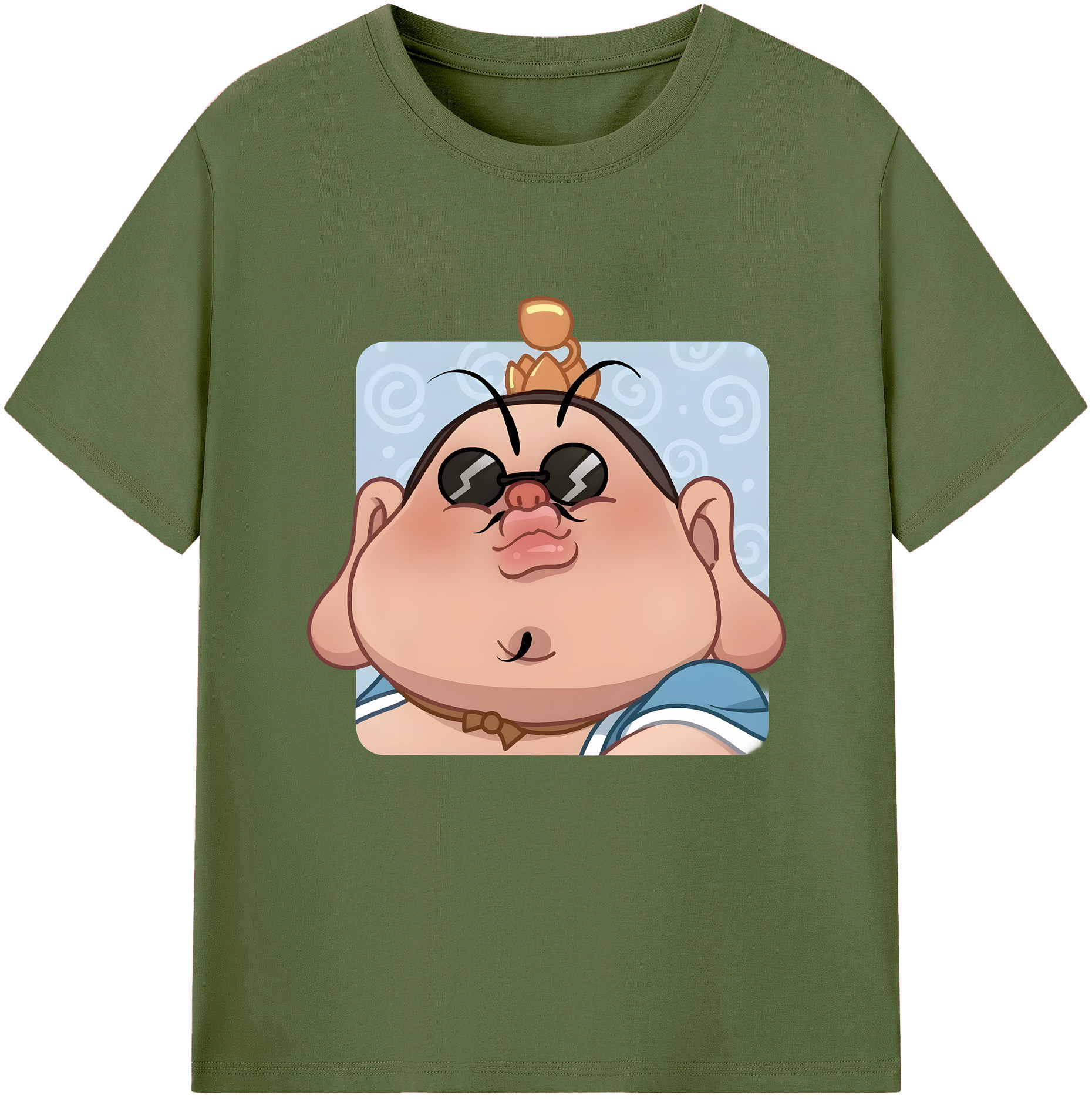 （画像用） Ne Zha 2 ナタ 魔童の大暴れ 綿100％半袖Tシャツ（フロントプリント）